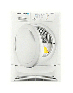 Zanussi ZDC8202P Condenser Tumble Dryer, 8kg Load, B Energy Rating, White
